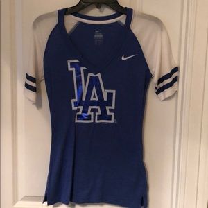 LA Dodgers Nike Tee v neck